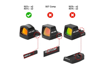 Image of OpticGard Scope Cover for Holosun 507C-X2/407C-X2, Black, OGH507C02