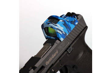 Image of OpticGard Scope Cover for Holosun 507C-X2/407C-X2, Navy Blue Camo, OGH507CDEG86