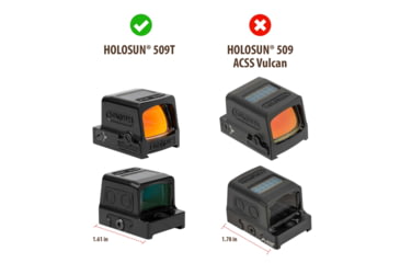 Image of OpticGard Scope Cover for Holosun 509T-X2, Black  , OGH509T02