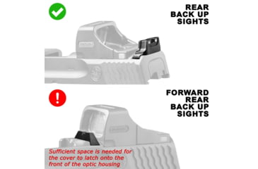 Image of OpticGard Scope Cover For Holosun SCS MP2, Black, OGHSCSMP202