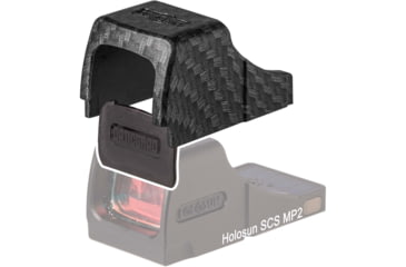 Image of OpticGard Scope Cover For Holosun SCS MP2, Carbon Fiber, OGHSCSMP2DE11