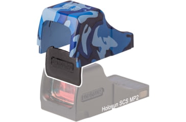 Image of OpticGard Scope Cover For Holosun SCS MP2, Navy Blue Camo, OGHSCSMP2DEG86