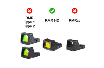 Image of OpticGard Trijicon RMR HD Scope Cover, Black, One Size, OGTRHD02