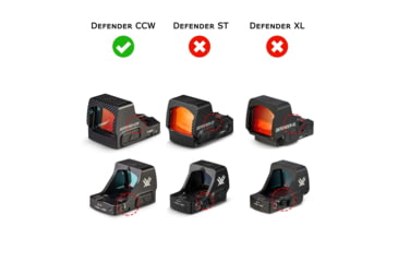 Image of OpticGard Scope Cover for Vortex Defender-CCW, Black , OGVDC02