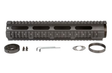 Image of OpticsPlanet Exclusive OpticsPlanet 12.6 inch Quad Rail, Free Float Handguard, Rifle Length, Black, QRFR12