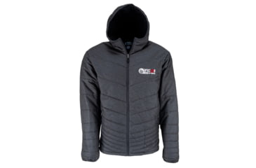 Image of OpticsPlanet Exclusive OpticsPlanet 20th Anniversary Hooded Puffer Jacket - Men's, Carbon, 3XL, OP-HOOD-CB-3XL