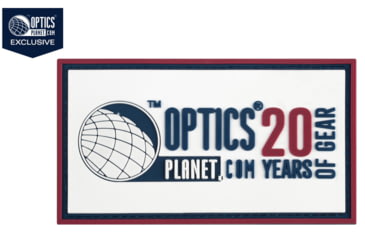 Image of OpticsPlanet Exclusive OpticsPlanet 20th Anniversary Morale Patch, White, OP20PATCH
