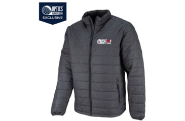 Image of OpticsPlanet Exclusive OpticsPlanet 20th Anniversary Puffer Jacket - Men's, Carbon, 4XL, OP-JACKET-CB-4XL