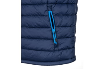 Image of OpticsPlanet Exclusive OpticsPlanet 20th Anniversary Puffer Lightweight Vest - Men's, Navy/Electric Blue, Extra Large, OP-VEST-NVY-XL