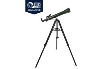 Image of OpticsPlanet Exclusive Celestron ExploraScope 70AZ Telescope w/Smartphone Adapter, Green, 22101-OP-DS