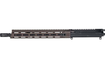 Image of OpticsPlanet Exclusive Daniel Defense Custom A4 Upper Receiver Group, 14.5 in, GV MID Daniel Defense Extended Flash Suppressor, MFR 13.5 Mil Spec, Black/Brown, DD-CTM-URG-OP2