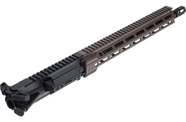 Image of OpticsPlanet Exclusive Daniel Defense Custom A4 Upper Receiver Group, 14.5 in, GV MID Daniel Defense Extended Flash Suppressor, MFR 13.5 Mil Spec, Black/Brown, DD-CTM-URG-OP2