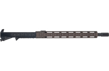 Image of OpticsPlanet Exclusive Daniel Defense Custom A4 Upper Receiver Group, 14.5 in, GV MID Daniel Defense Extended Flash Suppressor, MFR 13.5 Mil Spec, Black/Brown, DD-CTM-URG-OP2