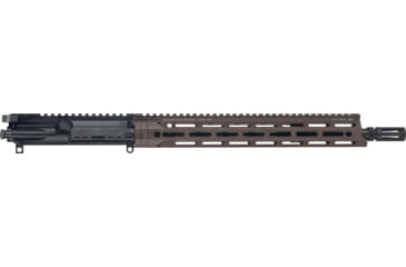 Image of OpticsPlanet Exclusive Daniel Defense Custom A4 Upper Receiver Group, 14.5 in, GV MID Daniel Defense Extended Flash Suppressor, MFR 13.5 Mil Spec, Black/Brown, DD-CTM-URG-OP2