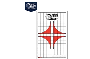 Image of OpticsPlanet Exclusive EZ2C Targets Style 10, Best Sight In Target, 25 Pack, Red/Black/White, EZ2CS010