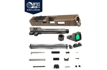 Image of OpticsPlanet Exclusive Glock 19 Gen 4 FDE Build Kit w/ Trijicon RMR 3.25 MOA Red Dot Sight