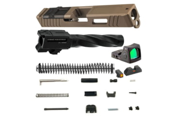 Image of OpticsPlanet Exclusive Glock 19 Gen 4 FDE Build Kit w/ Trijicon RMR 3.25 MOA Red Dot Sight