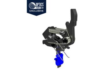 Image of OpticsPlanet Exclusive HIPERFIRE HIPERTOUCH Blue Line Special Edition Trigger Assembly, AR-15/10, Black, HPTBL