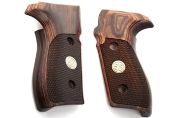 Image of USED OpticsPlanet Exclusive Hogue Handgun Grip, SIG Sauer P227 DA/SA, Checkered Pattern, Rosewood, Sig P227, 47411-7SIGMED, EDEMO1