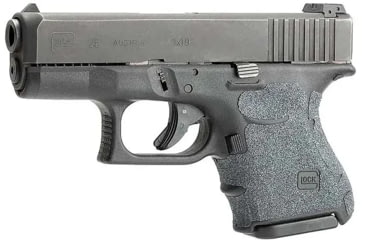 Image of Hogue Wrapter Adhesive Grip For Glock 26, 27, 33, 39, Small Frame Sub-Compact Generation 3, Grit Black, 18639