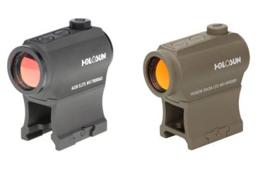 Image of OpticsPlanet Exclusive Holosun Elite 2 MOA Micro Green Dot Sight, Black, Flat Dark Earth