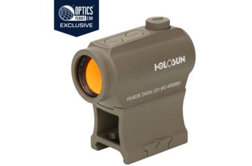 Image of OpticsPlanet Exclusive Holosun Red Dot Sight, Flat Dark Earth, HS403B-FDE