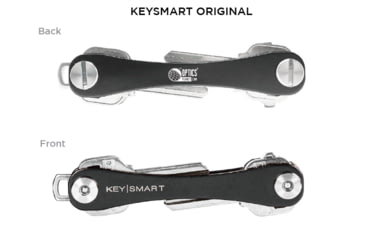 Image of OpticsPlanet Exclusive KeySmart Original Compact Key Holder, Custom, Black, KS019-C-OP-BLK