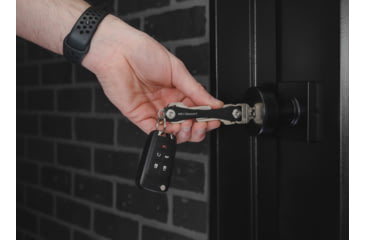 Image of OpticsPlanet Exclusive KeySmart Original Compact Key Holder, Custom, Black, KS019-C-OP-BLK