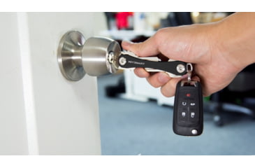 Image of OpticsPlanet Exclusive KeySmart Original Compact Key Holder, Custom, Black, KS019-C-OP-BLK