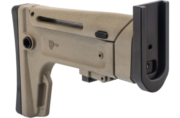 Image of OpticsPlanet Exclusive Kinetic Development Group FN SCAR Folding Rifle Stock, FDE, SCP5-MK2-202