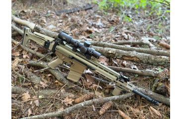 Image of OpticsPlanet Exclusive Kinetic Development Group FN SCAR Folding Rifle Stock, Black, SCP5-MK2-201