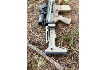 Image of OpticsPlanet Exclusive Kinetic Development Group FN SCAR Folding Rifle Stock, Black, SCP5-MK2-201
