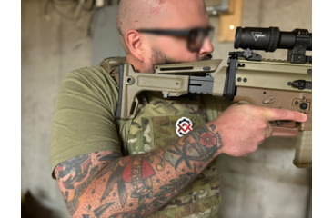 Image of OpticsPlanet Exclusive Kinetic Development Group FN SCAR Folding Rifle Stock, Black, SCP5-MK2-201