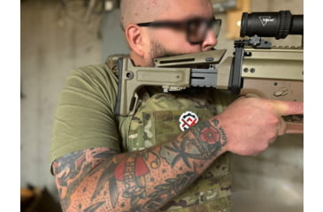 Image of OpticsPlanet Exclusive Kinetic Development Group FN SCAR Folding Rifle Stock, Black, SCP5-MK2-201