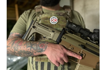 Image of OpticsPlanet Exclusive Kinetic Development Group FN SCAR Folding Rifle Stock, Black, SCP5-MK2-201