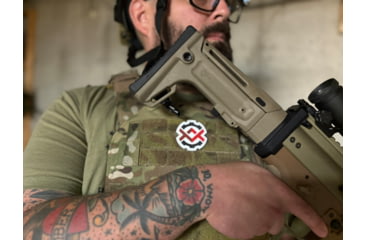 Image of OpticsPlanet Exclusive Kinetic Development Group FN SCAR Folding Rifle Stock, Black, SCP5-MK2-201