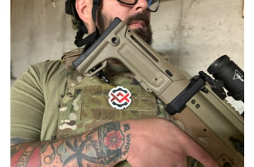 Image of OpticsPlanet Exclusive Kinetic Development Group FN SCAR Folding Rifle Stock, Black, SCP5-MK2-201