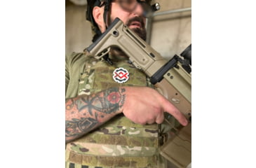 Image of OpticsPlanet Exclusive Kinetic Development Group FN SCAR Folding Rifle Stock, Black, SCP5-MK2-201