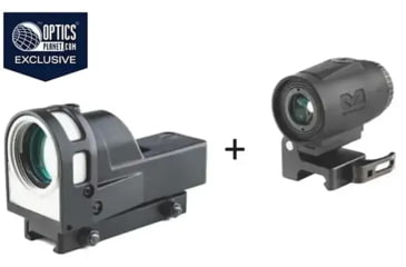 Image of OpticsPlanet Exclusive Meprolight M21 1x30mm Reflex Red Dot Sight and MMX3 3x18mm Micro Magnifier