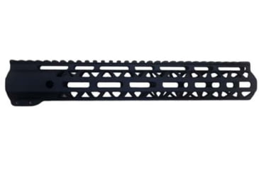 Image of OpticsPlanet Exclusive Moriarti AR-15 12in M-LOK Diamond Cut Slim Profile Free Float Handguard, Black, MA15-US-12-DMD