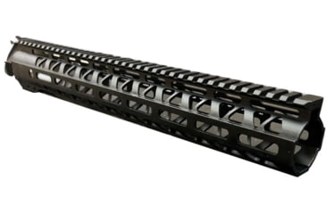 Image of OpticsPlanet Exclusive Moriarti AR-15 15in M-LOK Diamond Cut Slim Profile Free Float Handguard, Black, MA15-US-15-DMD