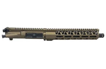 Image of OpticsPlanet Exclusive Moriarti AR-9 Upper Receiver Assembly, 9mm Luger, 10.5in, M-LOK, 1-10 Twist, Diamond Cut Free-Float Handguard, A2 Flash Hider, Cerakote, Burnt Bronze, MAR-9MM-10-DMD-FH
