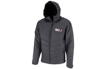 Image of OpticsPlanet Exclusive OpticsPlanet 20th Anniversary Hooded Puffer Jacket - Mens, Carbon, 3XL, OP-HOOD-CB-3XL