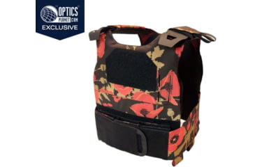 Image of OpticsPlanet Exclusive OTTE Gear LVZ/OVT Plate Carrier, One Size, Poppies of War Black, TV1-POW-OS