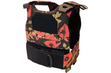 Image of OpticsPlanet Exclusive OTTE Gear LVZ/OVT Plate Carrier, One Size, Poppies of War Black, TV1-POW-OS