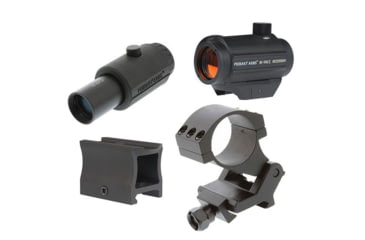 Image of OpticsPlanet Exclusive Primary Arms 1x 2 MOA Micro Red Dot Sight Exclusive Bundle w/Bases and Magnifier, Black, MD-BLK-BUNDLE