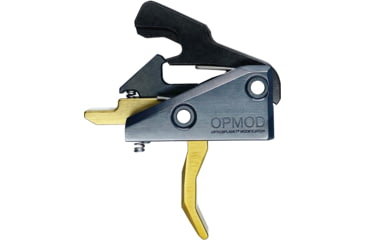 Image of OpticsPlanet Exclusive Rise Armament OPMOD RA-240 Hex Enhanced Rifle Trigger, AR-15, 3.5lb Pull, Gold, RA-240-HEXC-TiN