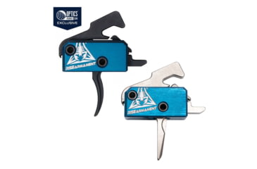 Image of OpticsPlanet Exclusive RISE Armament RA-240 Enhanced Rifle Trigger, Blue/Black, Blue/Silver