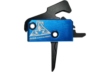 Image of OpticsPlanet Exclusive RISE Armament RA-242 Enhanced Rifle Trigger, Flat, 3.5lb Pull Weight, Anodized Aluminum, Black, RA-242-BLK