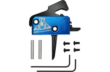 Image of OpticsPlanet Exclusive RISE Armament RA-242 Enhanced Rifle Trigger, Flat, 3.5lb Pull Weight, Anodized Aluminum, Black, RA-242-BLK